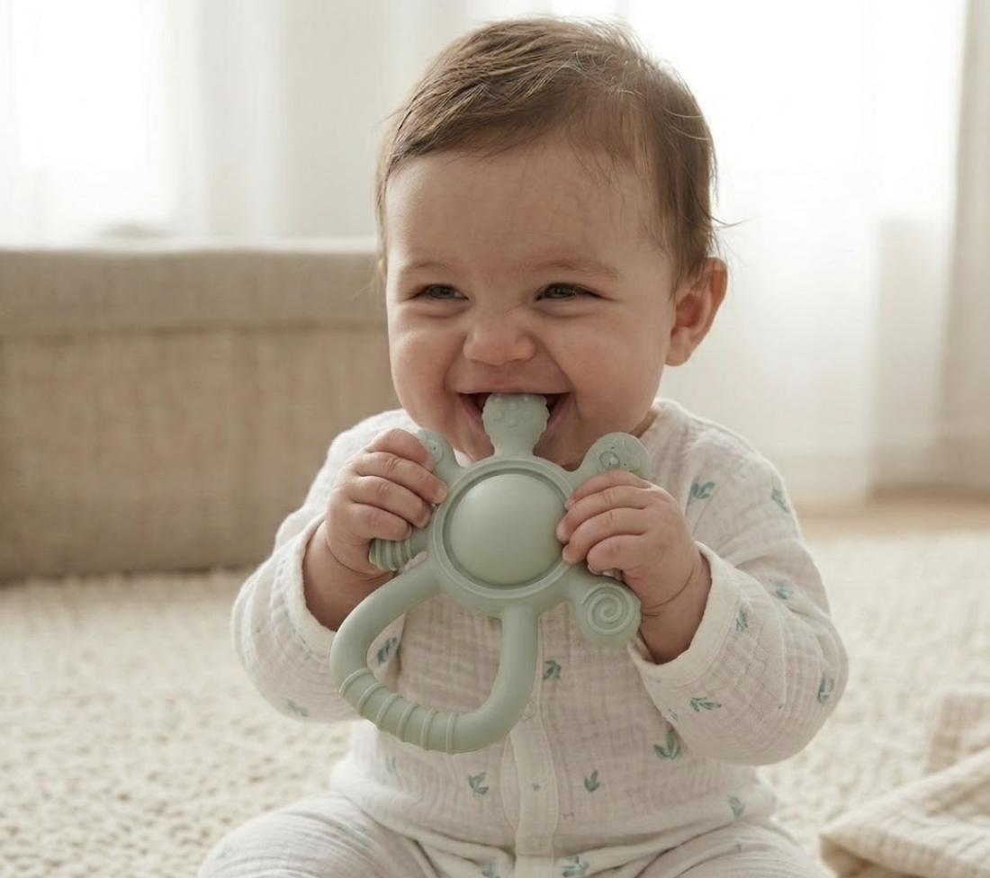 Cub Teether | BPA-Free Baby Teething Toy & Rattle