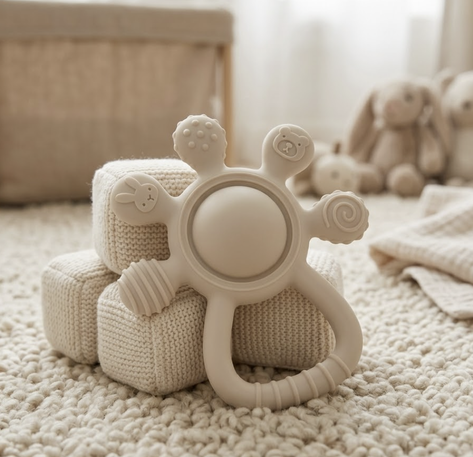 Cub Teether | BPA-Free Baby Teething Toy & Rattle