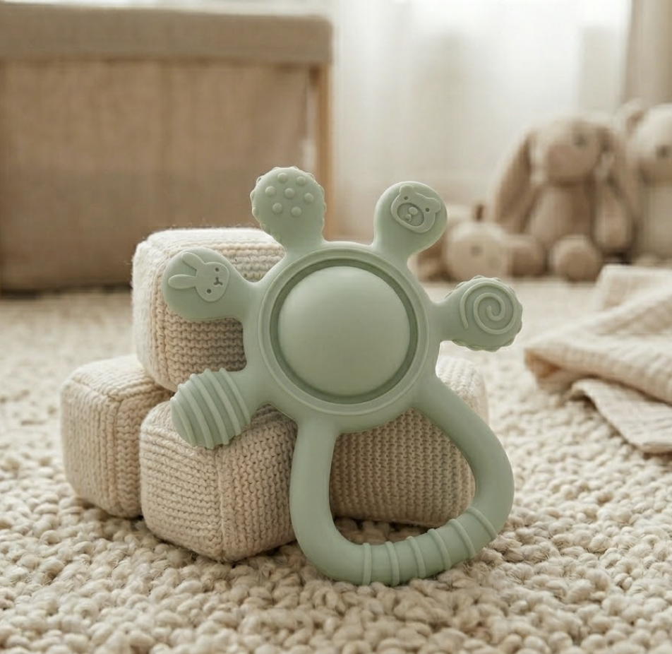 Cub Teether | BPA-Free Baby Teething Toy & Rattle